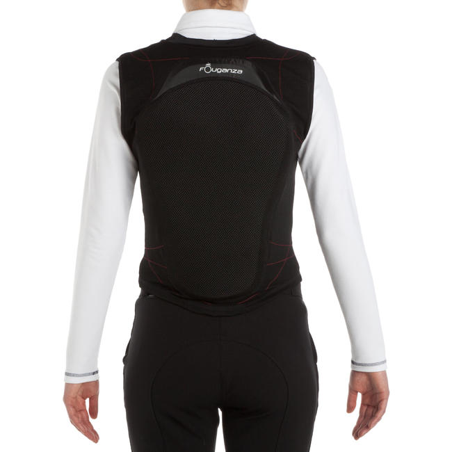 Adult and Children's Flexible Horse Riding Back Protector Black