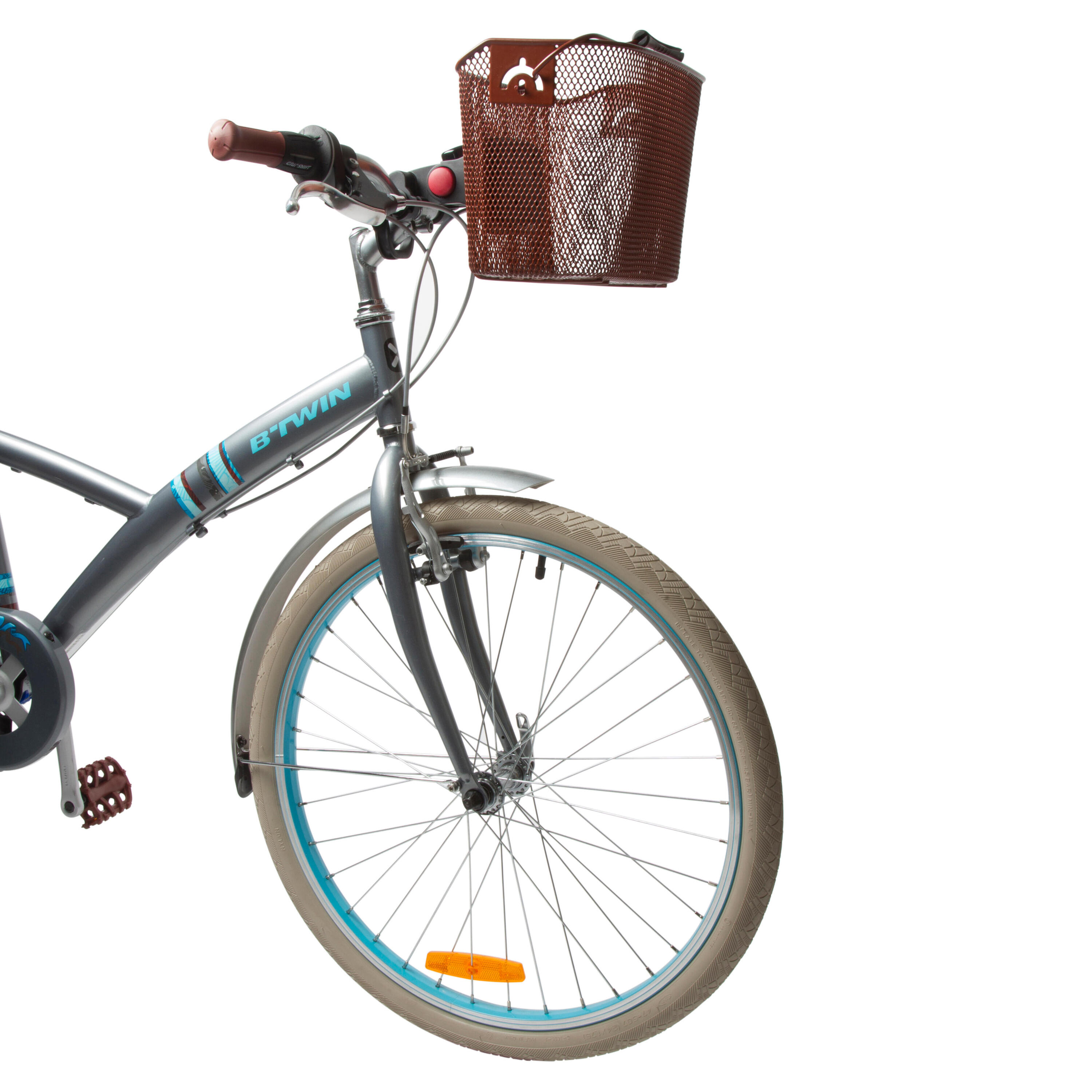 Poply 500 Kids' 24-Inch Bike - Grey 12/19