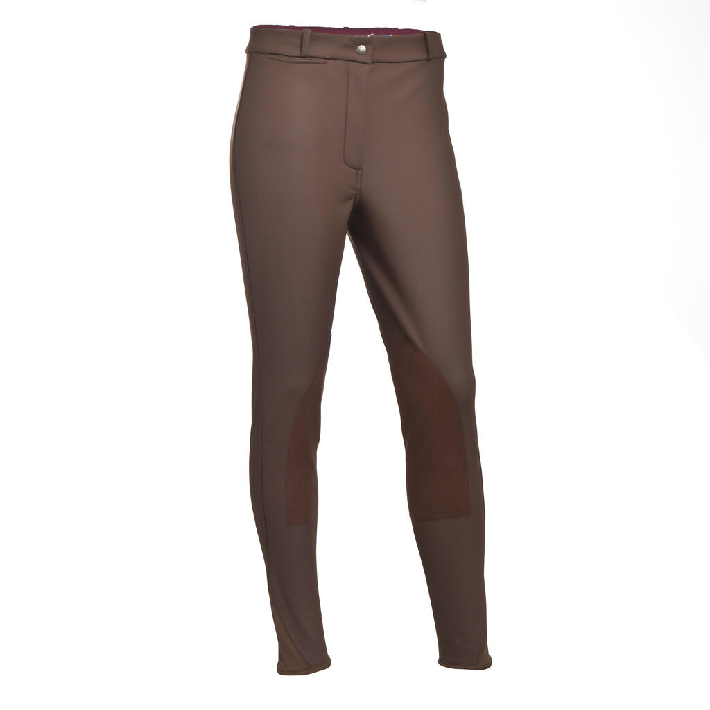 Winter-Reithose Kipwarm wasserdicht Kinder schwarz