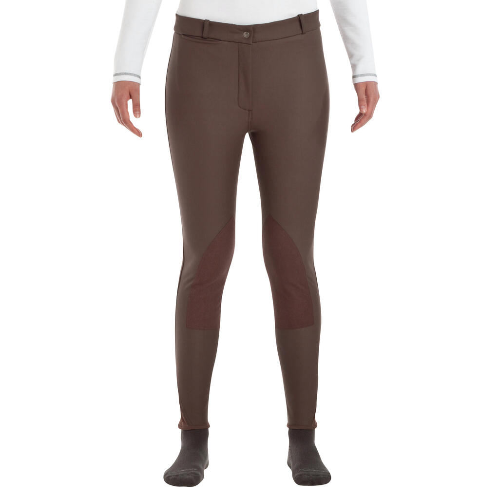 Winter-Reithose Kipwarm wasserdicht Kinder schwarz