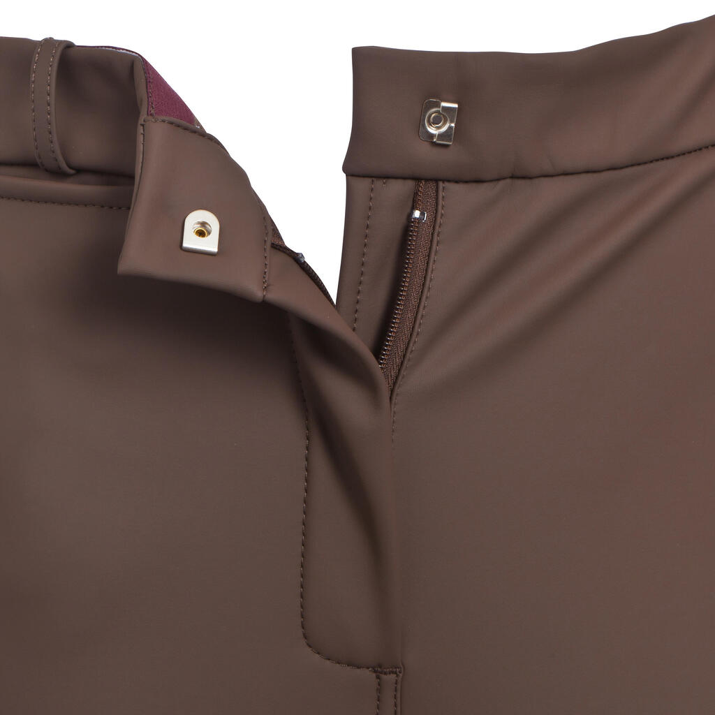 Winter-Reithose Kipwarm wasserdicht Kinder schwarz