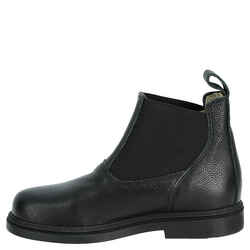 Kids' Classic Horse Riding Leather Jodhpur Boots - Black