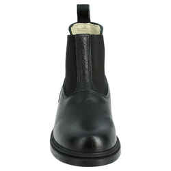 Kids' Classic Horse Riding Leather Jodhpur Boots - Black