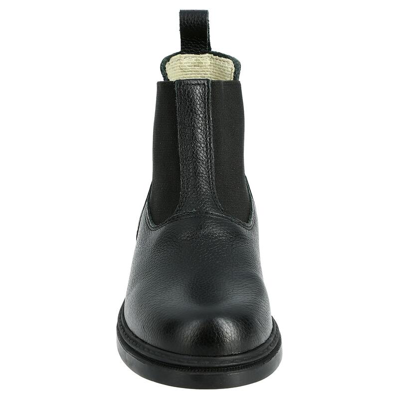 Reitstiefeletten Kinder Leder - Classic schwarz