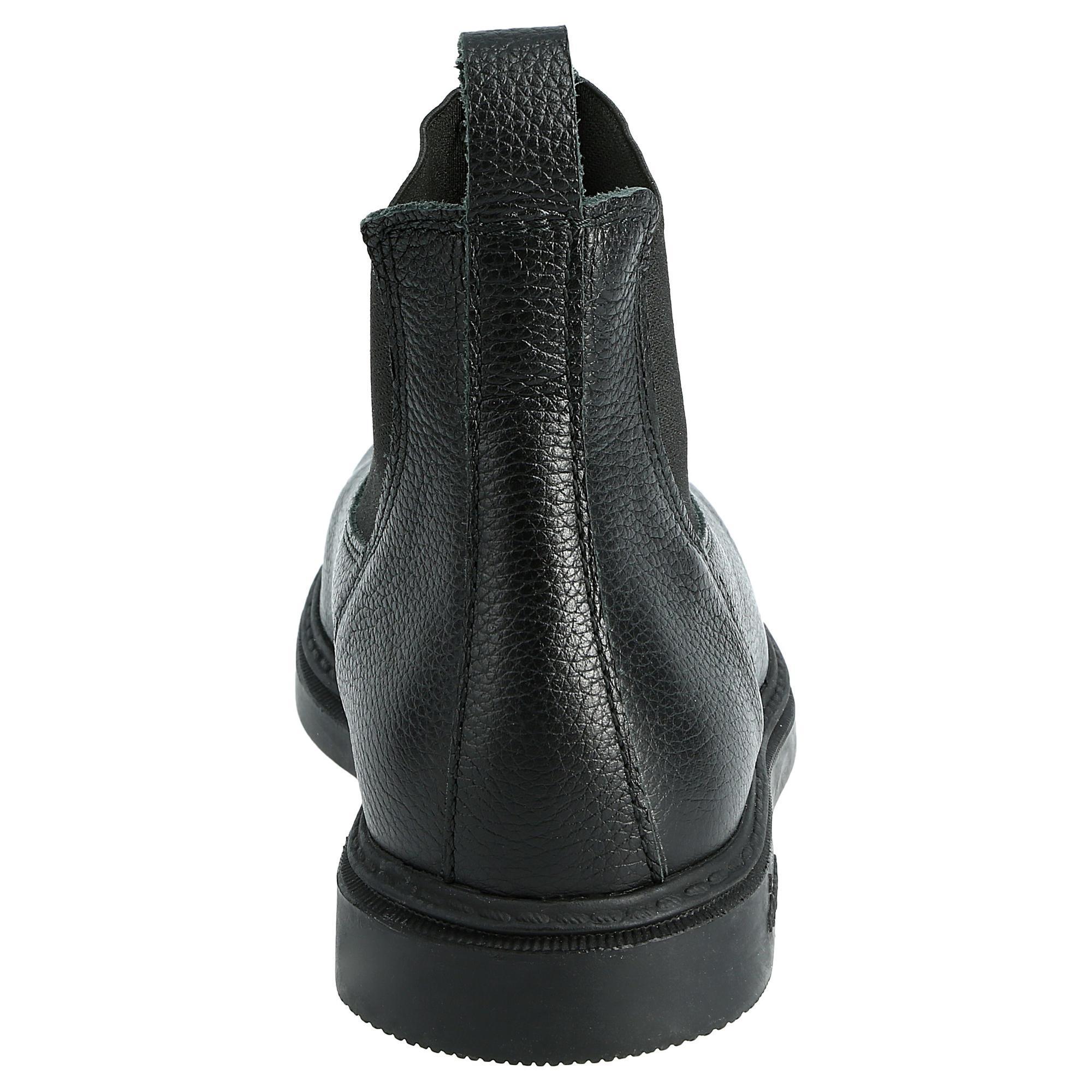 Children's leather riding boots - Classic black