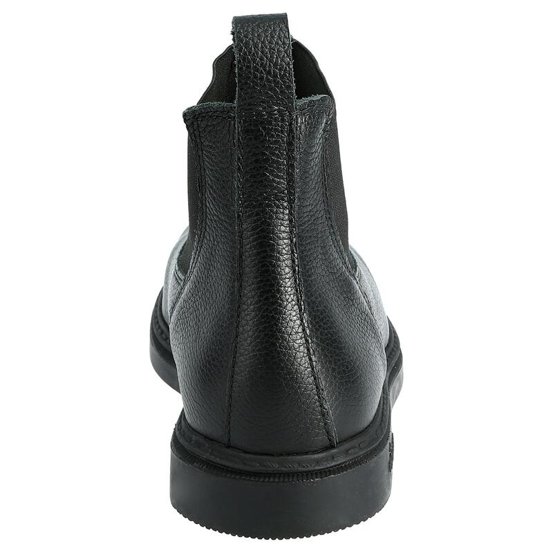 Reitstiefeletten Kinder Leder - Classic schwarz