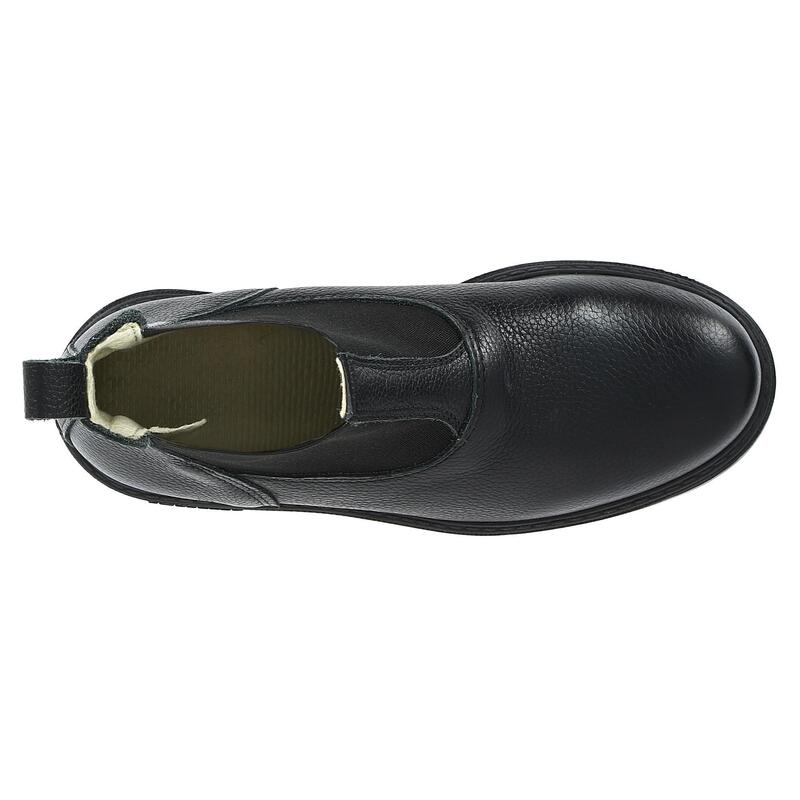 Reitstiefeletten Kinder Leder - Classic schwarz