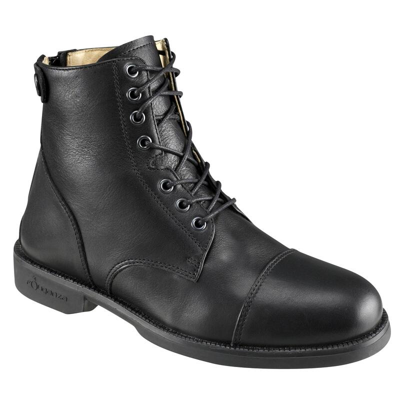 Botines equitación adulto PADDOCK CORDONES negro