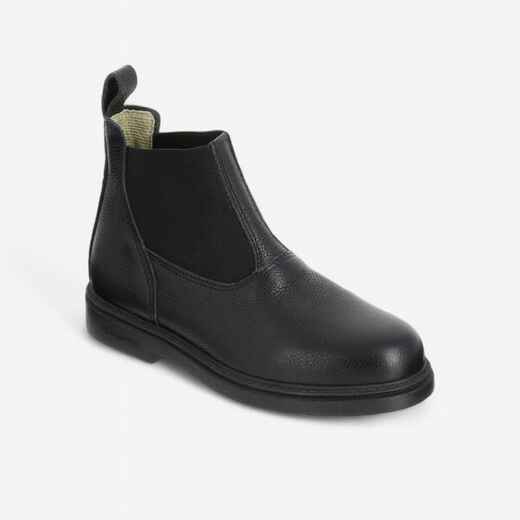 
      Boots équitation cuir Enfant - Classic noires
  