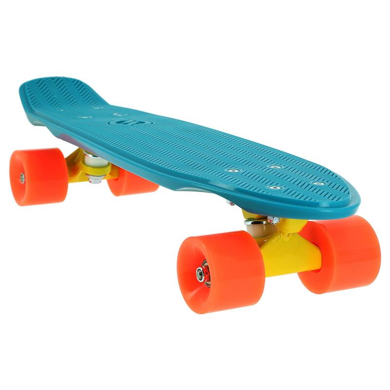 Cruiser skateboard YAMBA 100 azzurro-corallo
