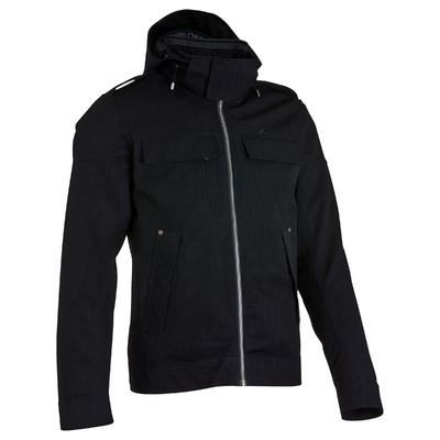 Herenjack voor trekking arpenaz 600 rain warm blauw