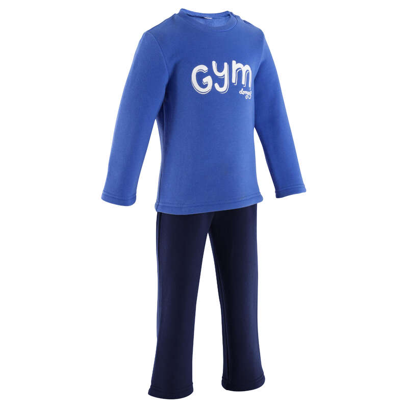 DOMYOS Warm'y Baby Fitness Tracksuit Navy Decathlon