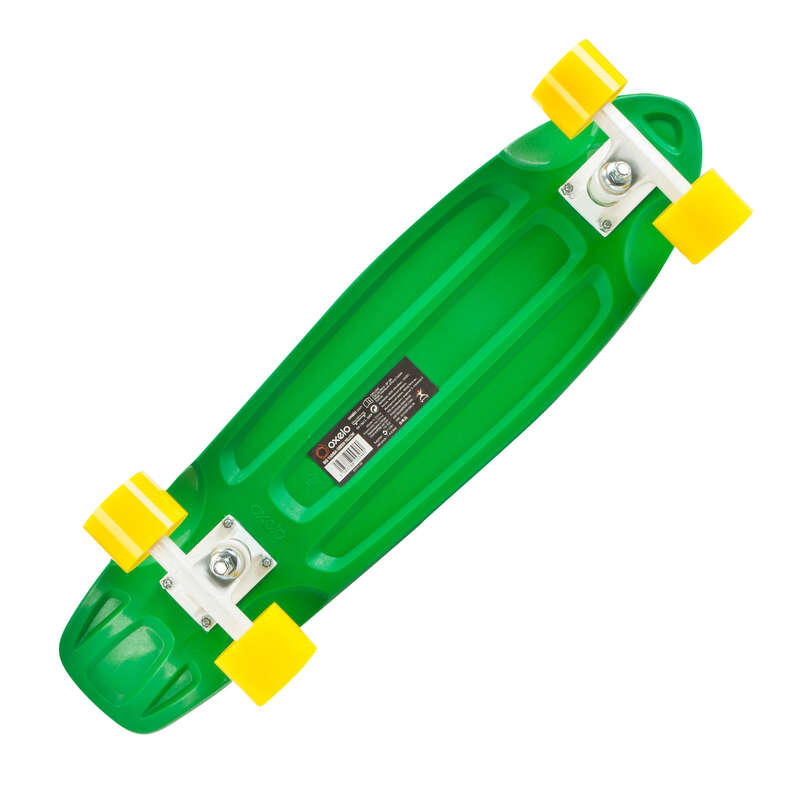 OXELO Big Yamba Cruiser Skateboard - Green/Yellow | Decathlon