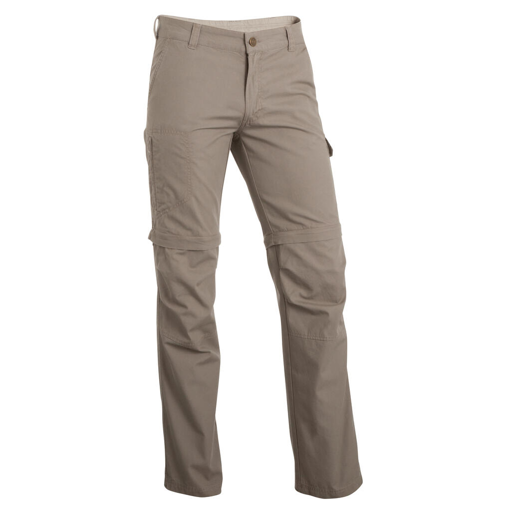 Zipp-Off-Wanderhose Arpenaz 100 Herren beige