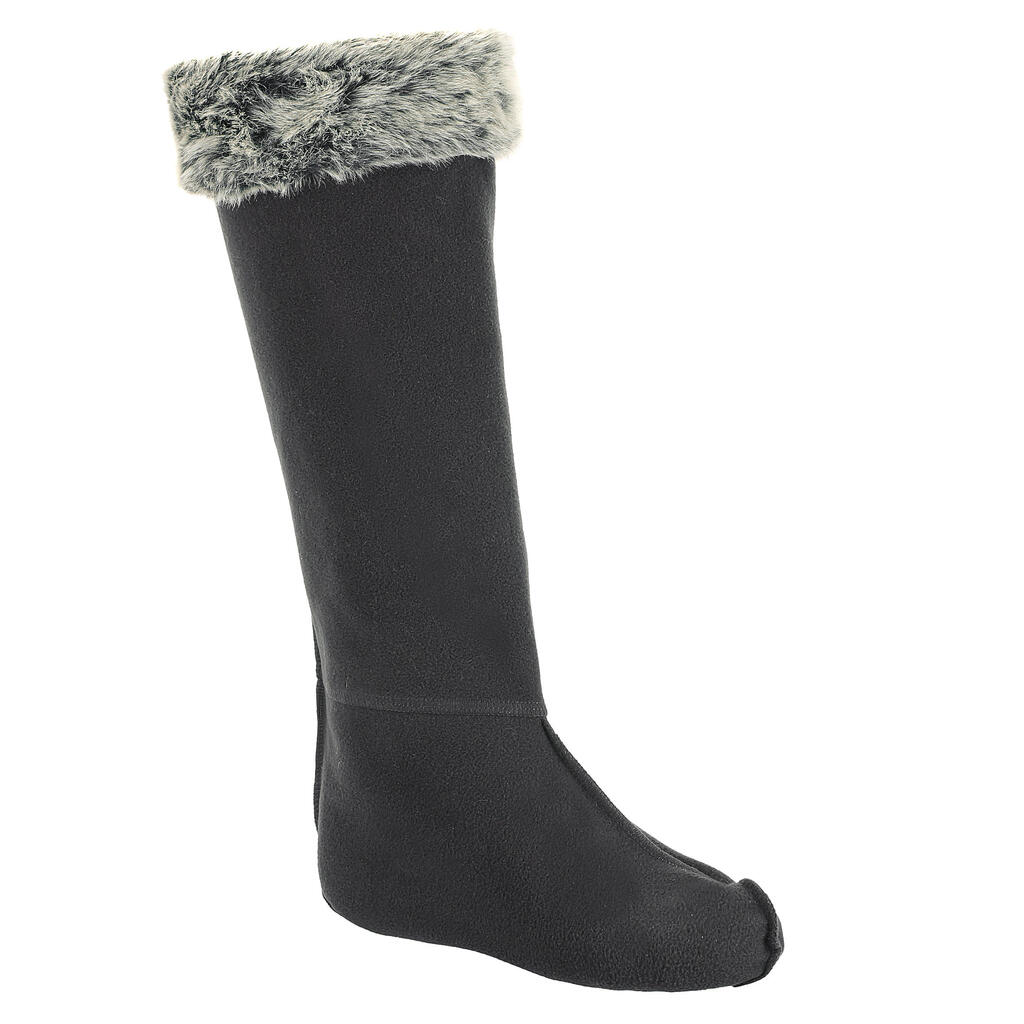 Adult Faux Fur/Fleece Horse Riding Boot Socks