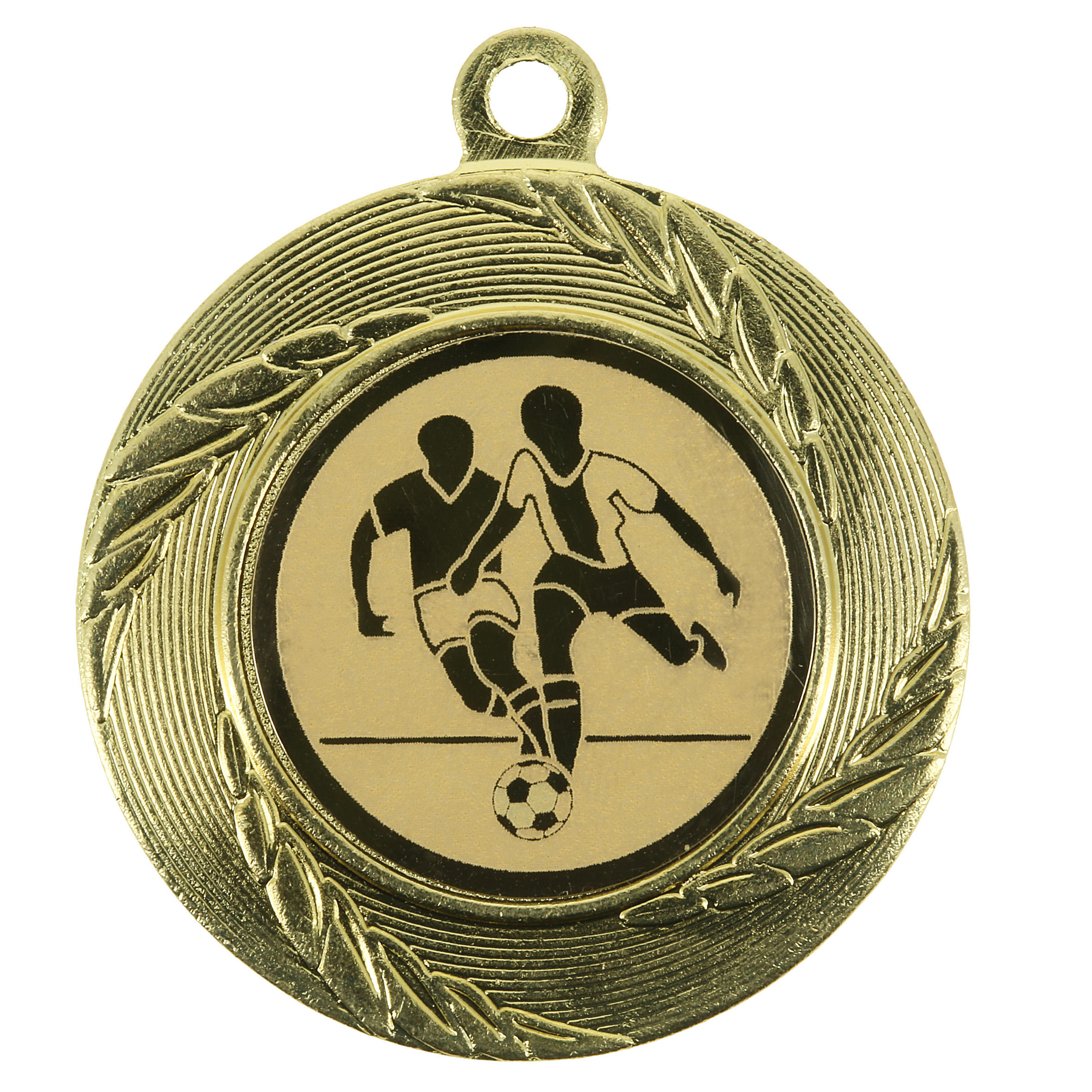 Plaatje voetbal goud 3/4
