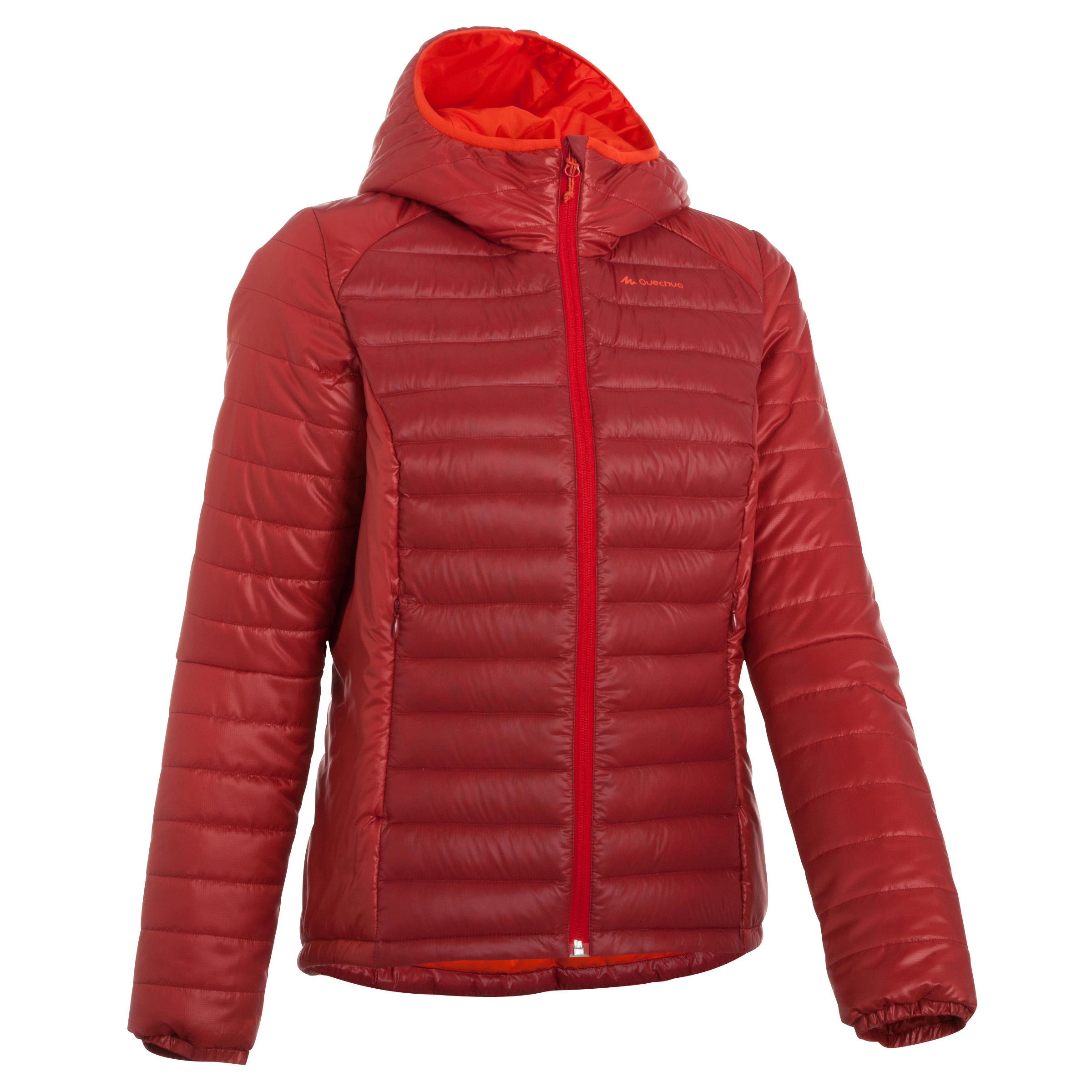 FORCLAZ X-Light Ladies' Quilted Hiking Jacket - red