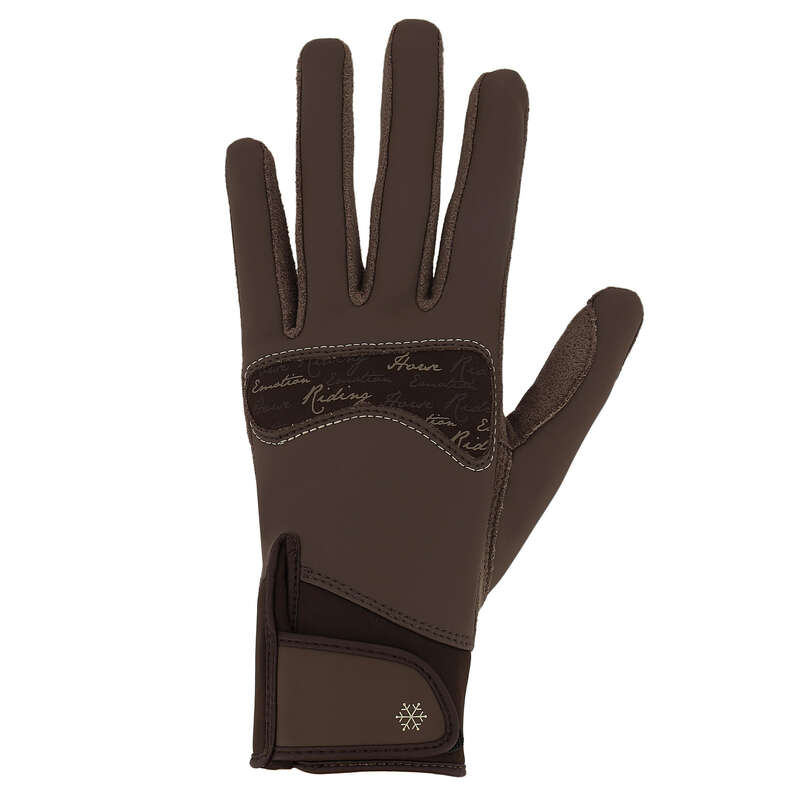 COLD WEATHER RIDING AD. GLOVES SOCKS - Kipwarm Adult Warm Gloves FOUGANZA