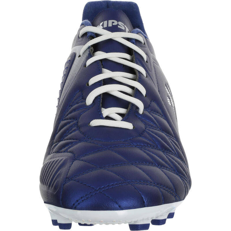 Botas de fútbol adulto terrenos sintéticos Agility 500 AG azul