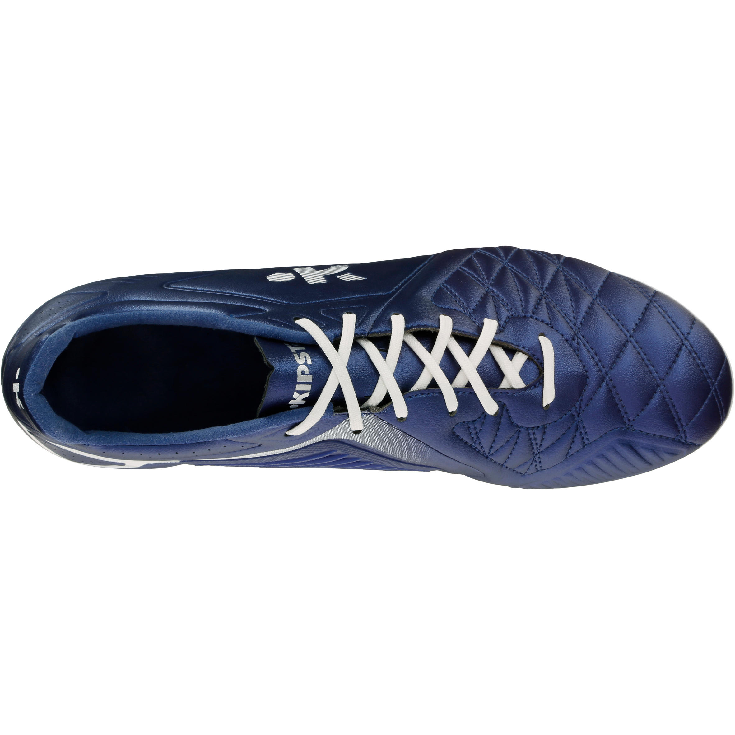 Botas de fútbol adulto terrenos sintéticos Agility 500 AG azul 7/12