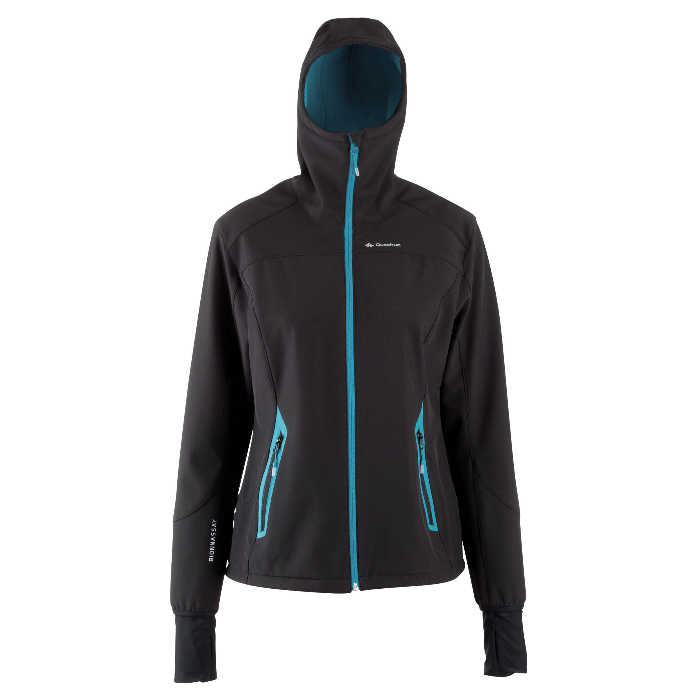 Forclaz 500 Warm Women's Hiking Softshell Jacket - Black 2/15