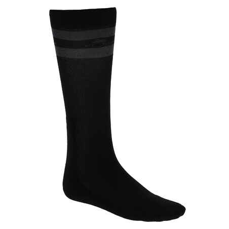 Čarape za jahanje za odrasle BASIC crne X 1 par