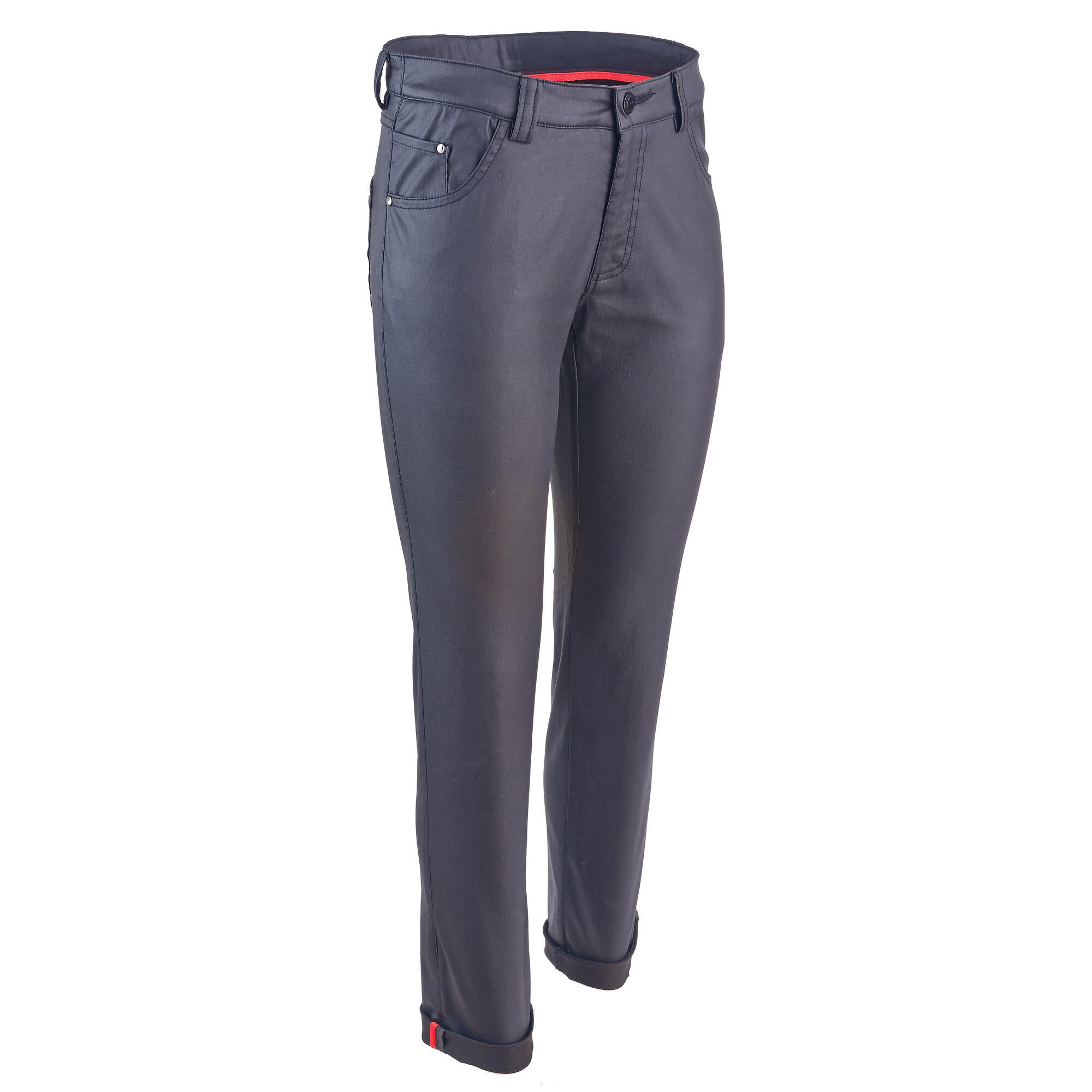 PANTALON VILLE 500 FEMME NOIR 1/4