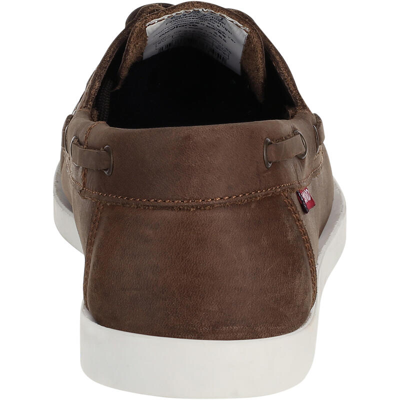 Chaussures bateau cuir enfant Cruise 500 marron