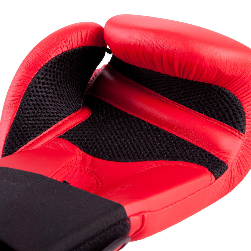 FKT 180 Beginners' Boxing Gloves Red Decathlon