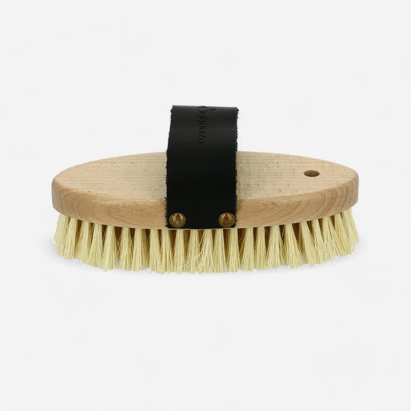 Sentier Wooden Short Bristle Horse Riding Dandy Brush Decathlon