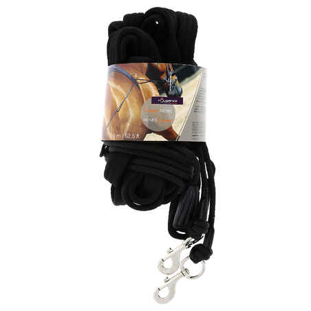 Horse & Pony Lunge Reins - Black