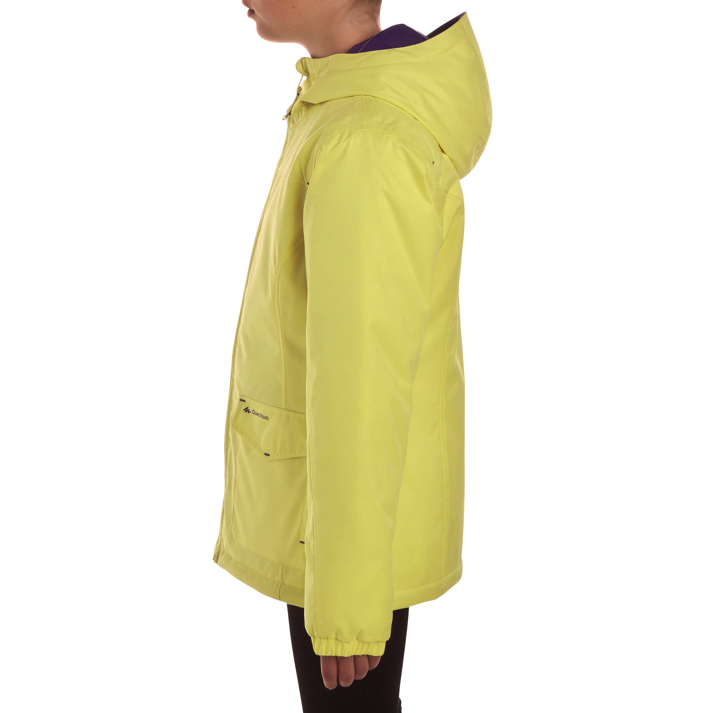 Arpenaz 400 Warm Reversible Girls' Jacket Yellow 11/11
