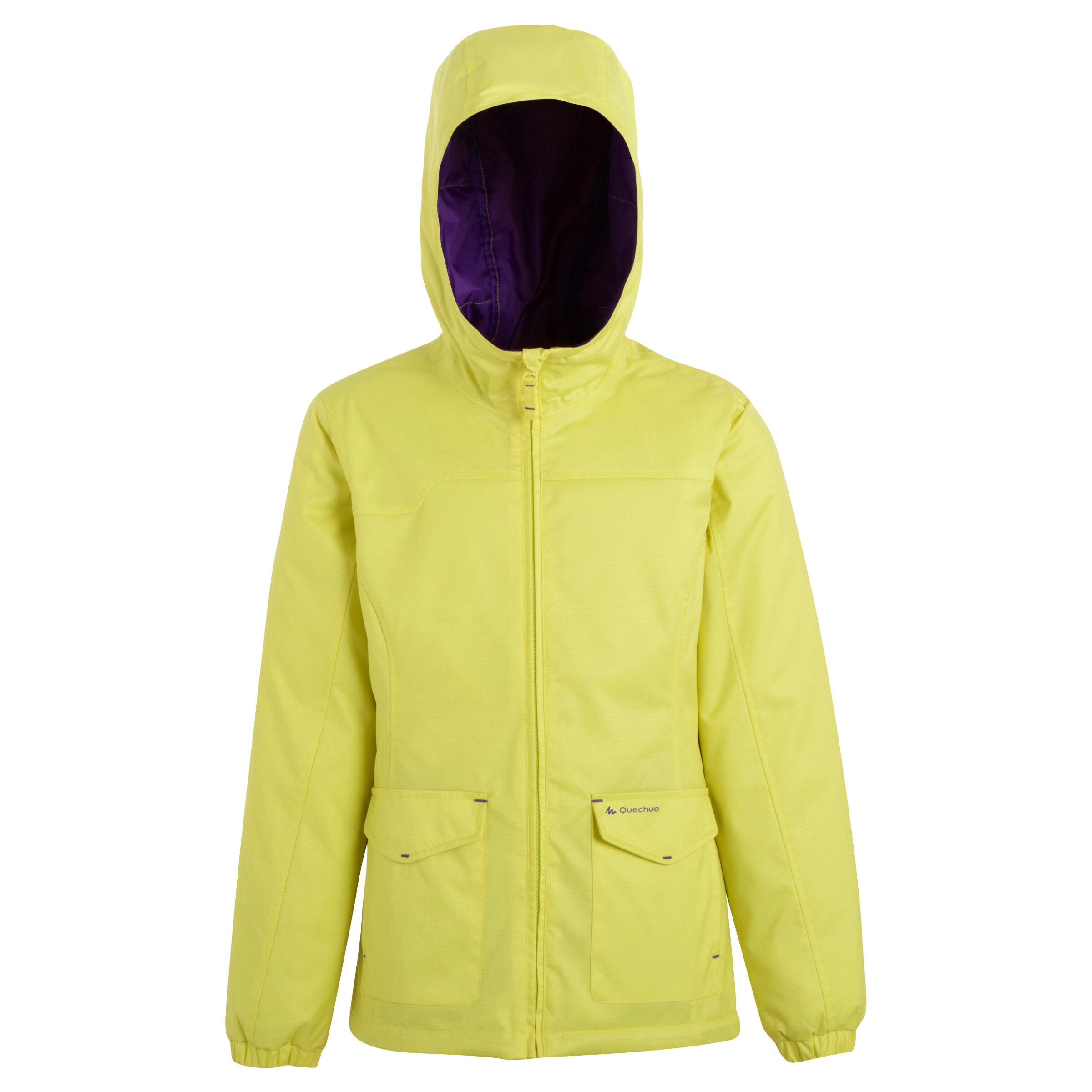 Arpenaz 400 Warm Reversible Girls' Jacket Yellow 4/11