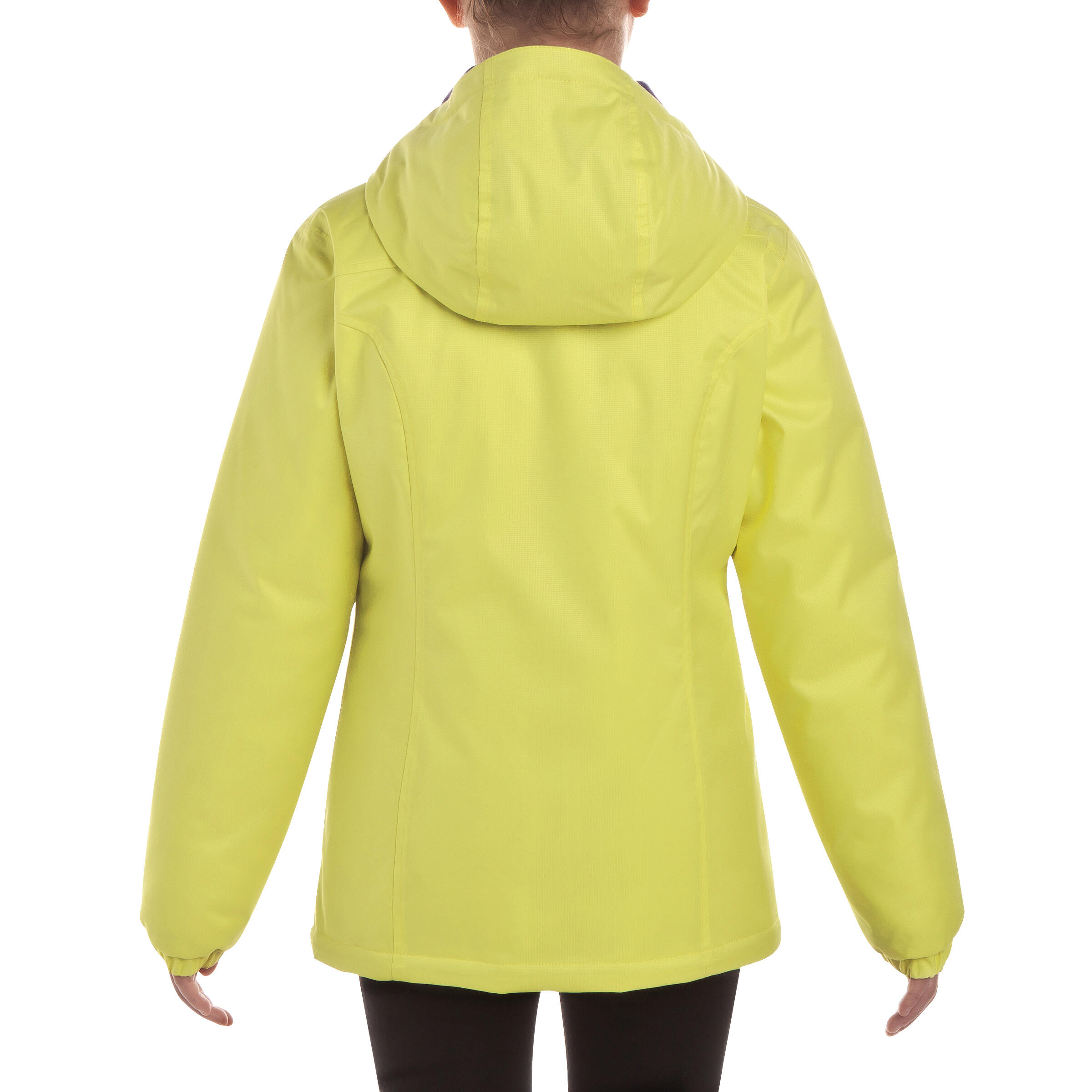 Arpenaz 400 Warm Reversible Girls' Jacket Yellow 10/11