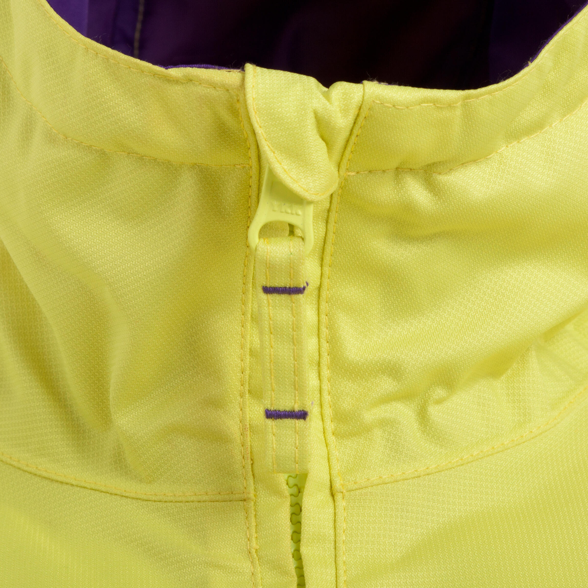 Arpenaz 400 Warm Reversible Girls' Jacket Yellow 6/11