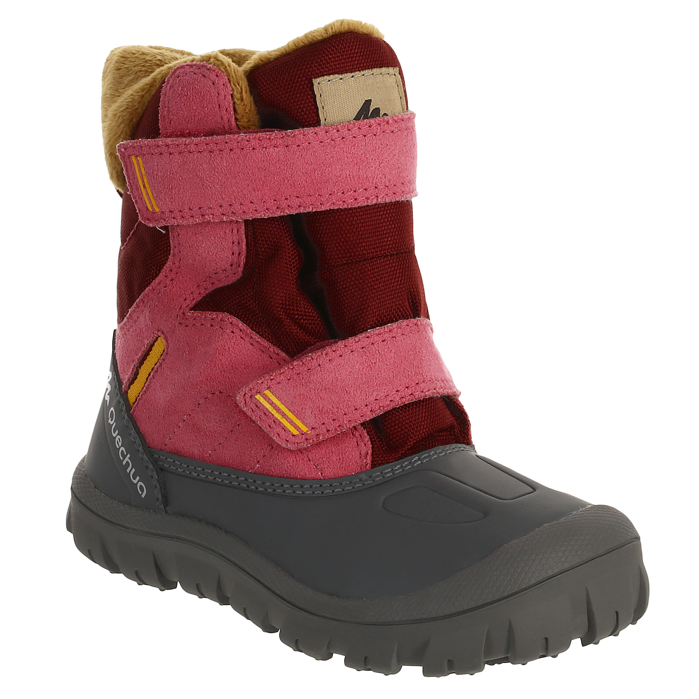 Arpenaz 500 Warm Baby Hiking Snow Boots Pink 1/11