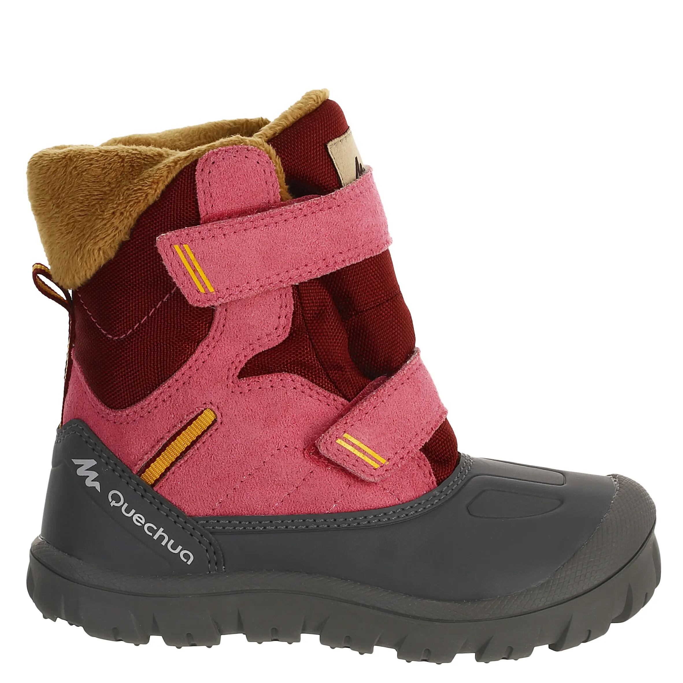 Arpenaz 500 Warm Baby Hiking Snow Boots Pink 2/11