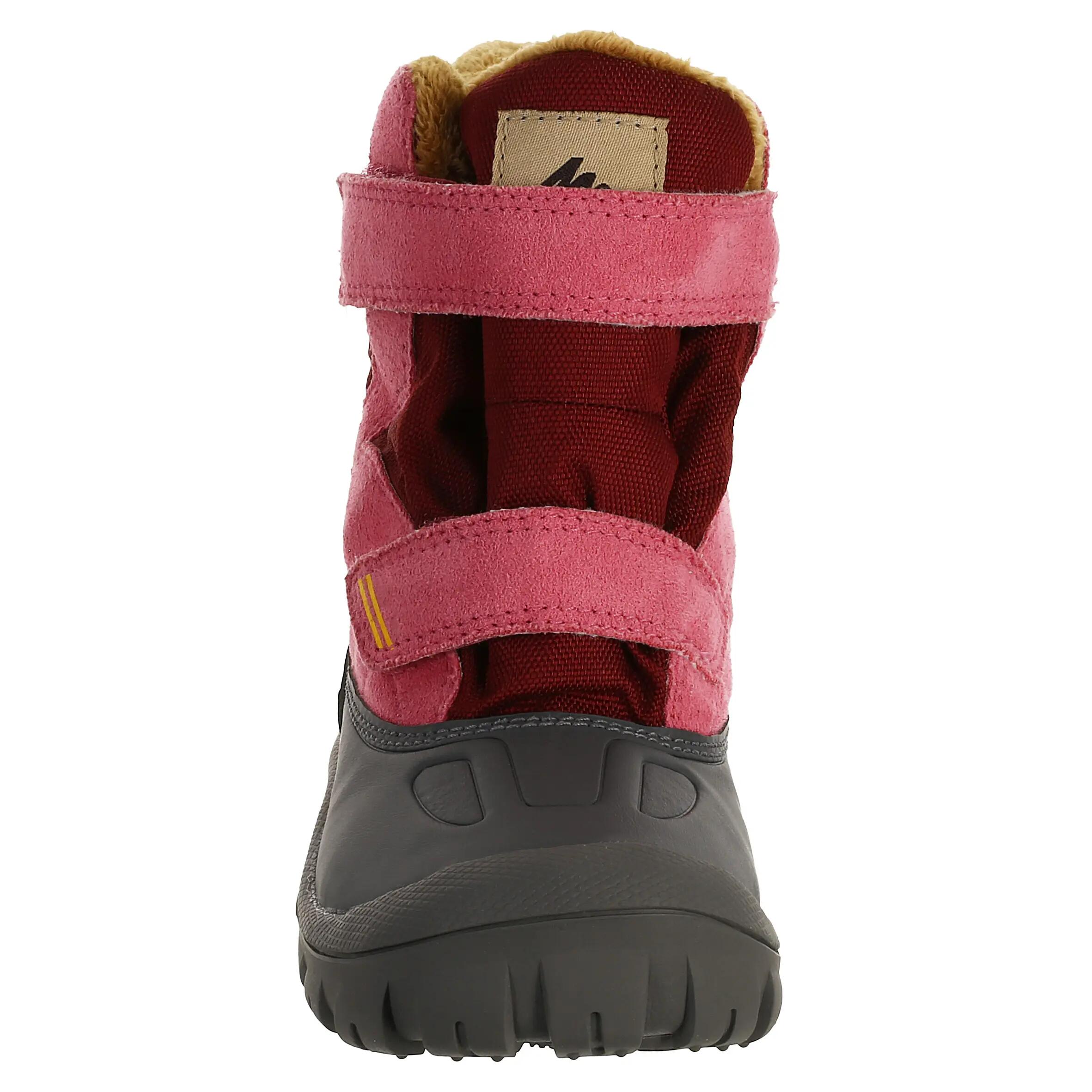 Arpenaz 500 Warm Baby Hiking Snow Boots Pink 5/11