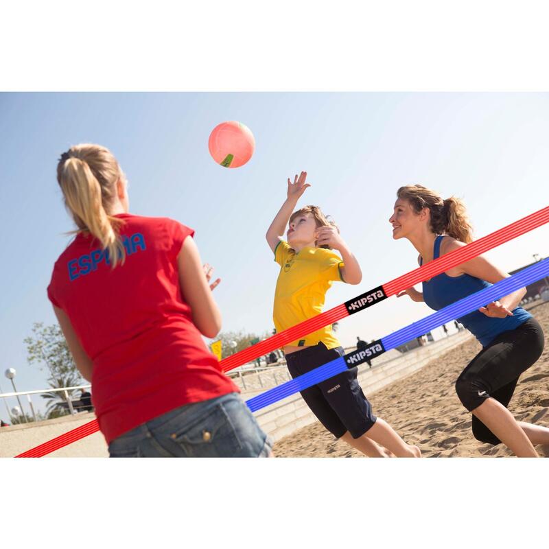 Filet de beach-volley extensible The Wiz Net bleu