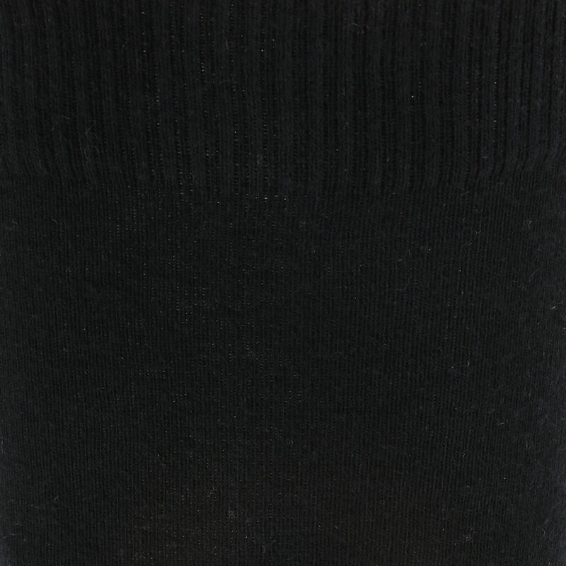 Chaussettes haute marche quotidienne High Mix laine/coton noir.