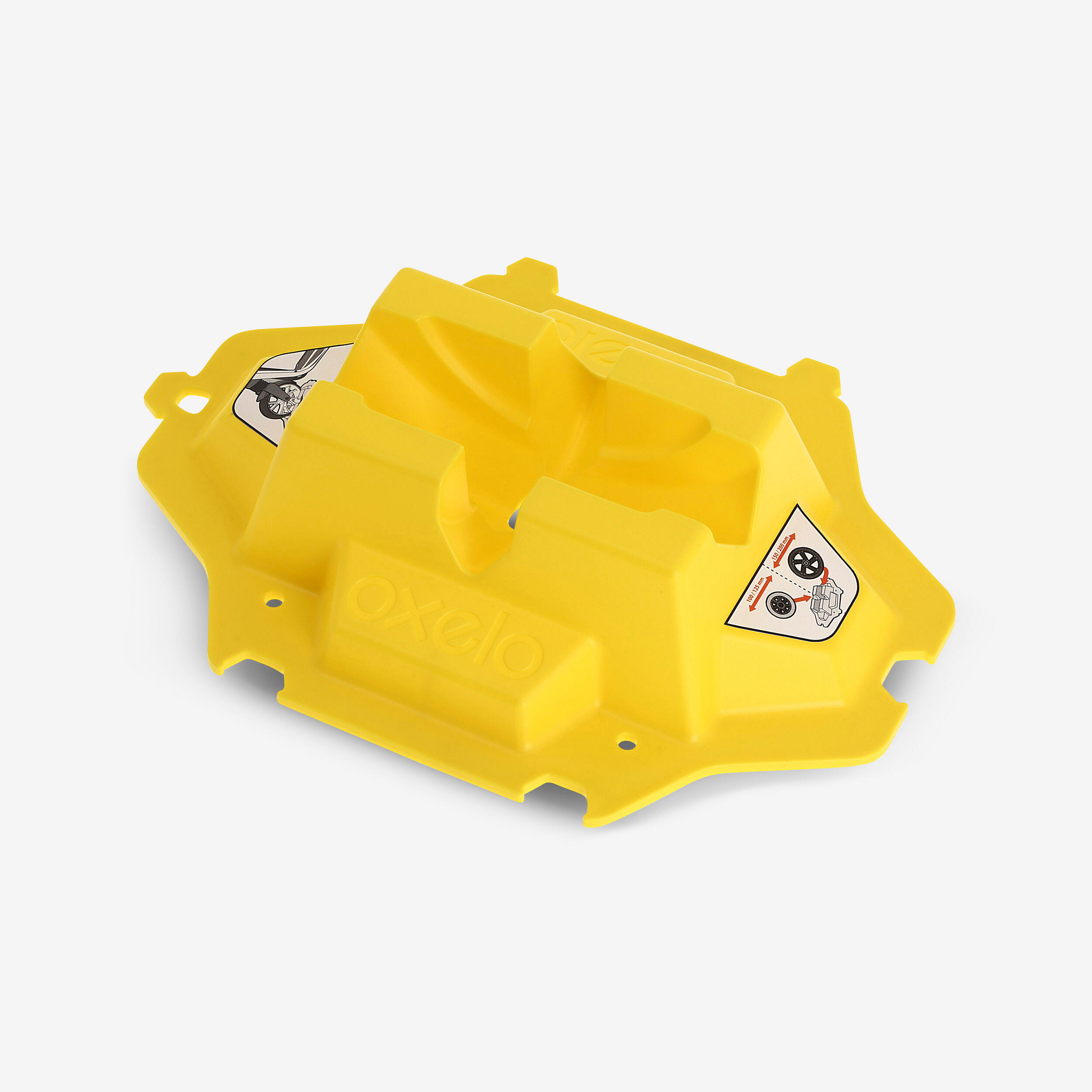Rack de suporte de trotinete amarelo