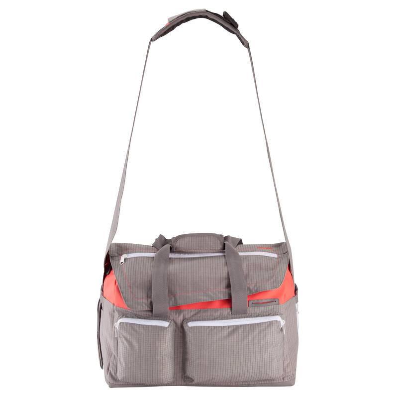 Besace / sac à dos Backenger UP 30L format cabine gris / rose