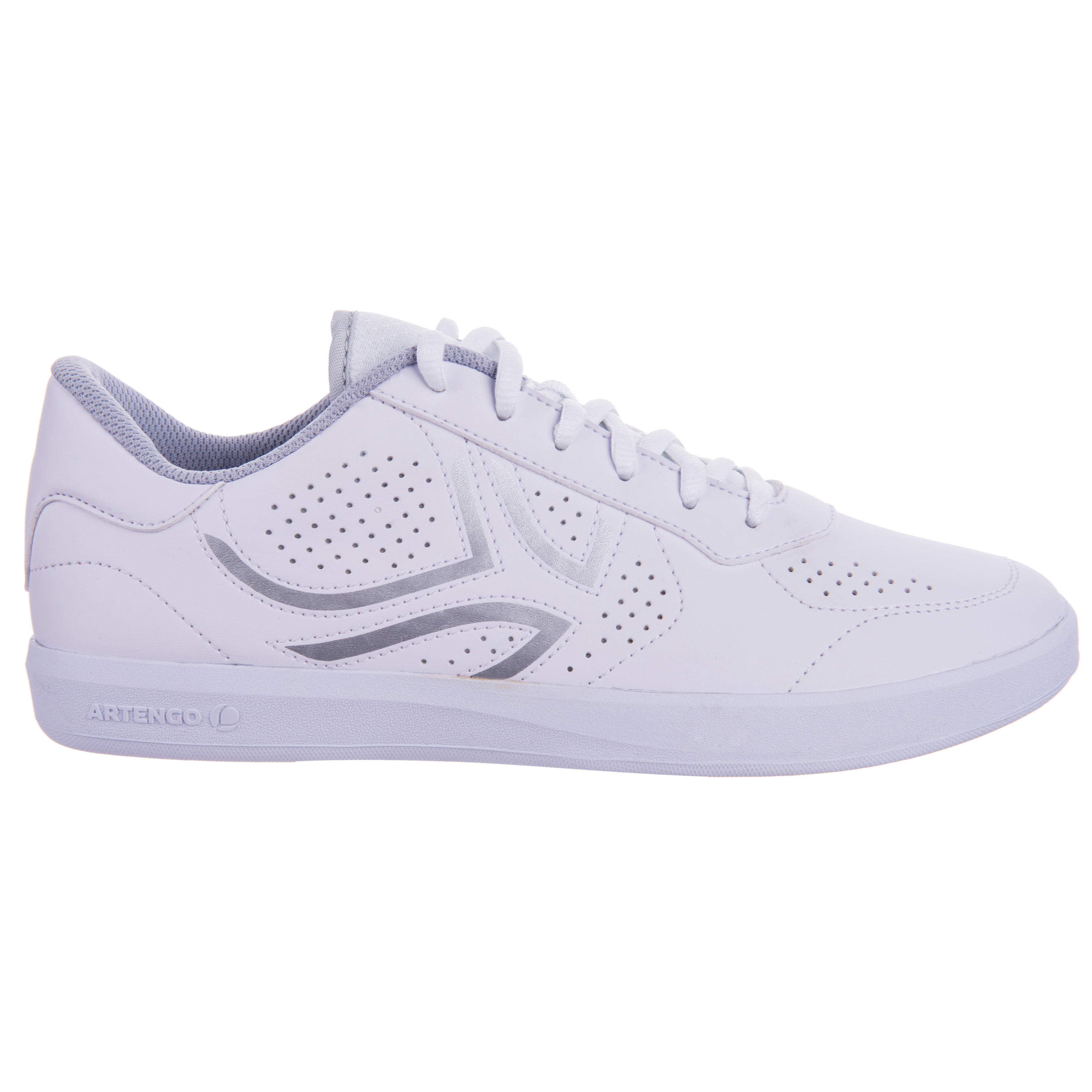 CHAUSSURES DE TENNIS FEMME TS100 BLANC Decathlon