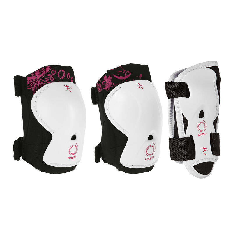 Set 3 Protecţii Role / Skateboard / Trotinetă Play Roz Copii
