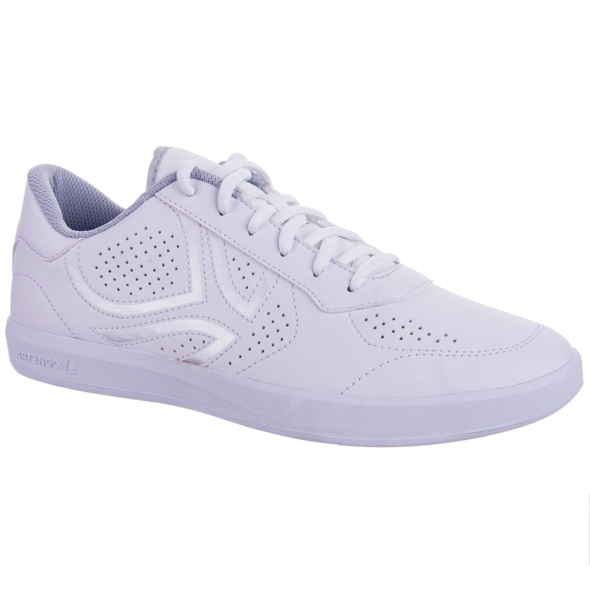 white tennis trainers