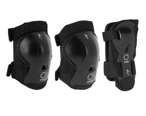 SET 3 PROTECTIONS ROLLER SKATE TROTTINETTE ENFANT PLAY OXELO