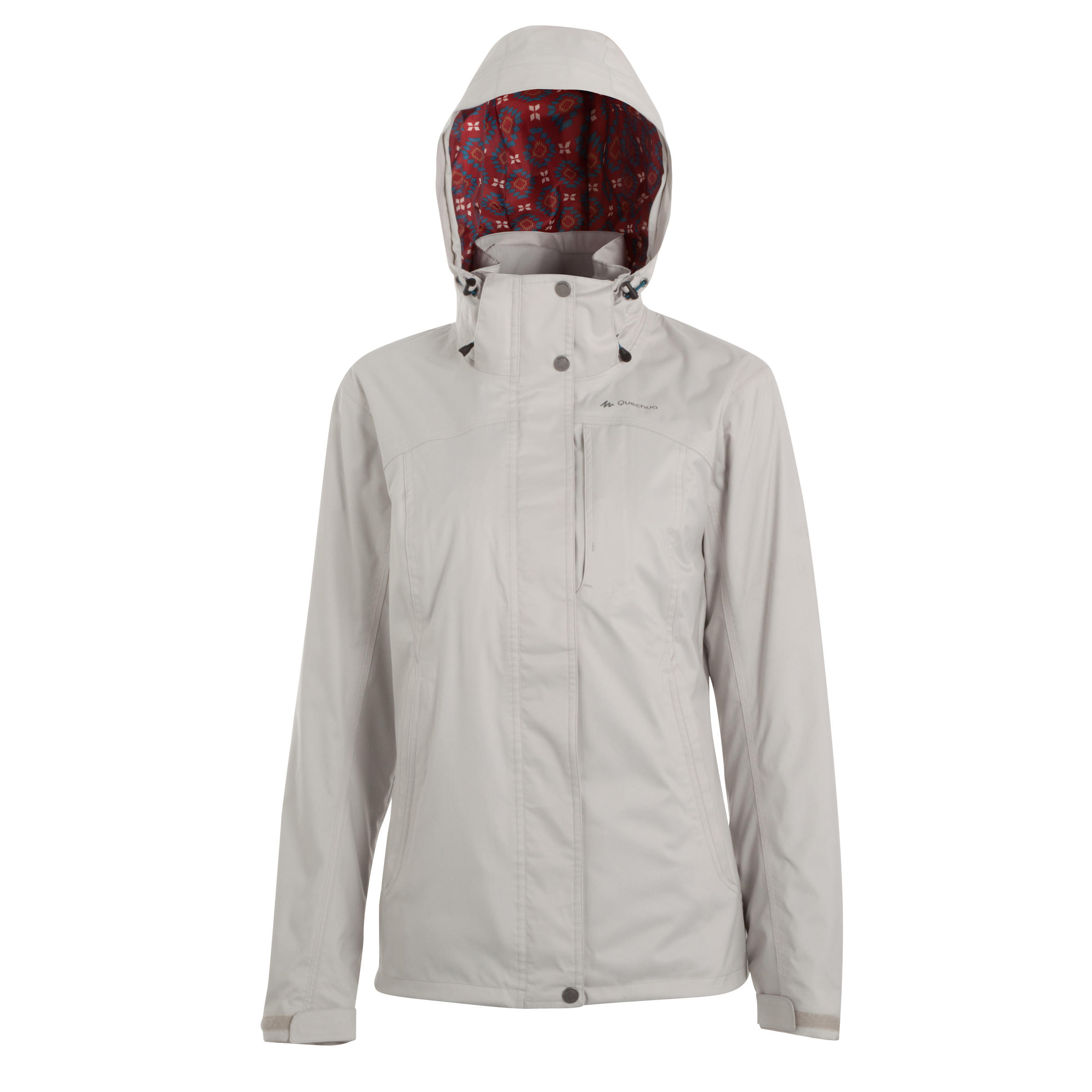 QUECHUA RainWarm 300 Women's Hiking 3-in-1 Jacket - Pearl Grey