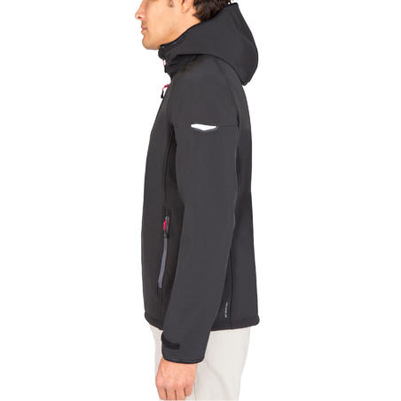 SL900 men's warm, water repellent and windproof softshell jacket - Black