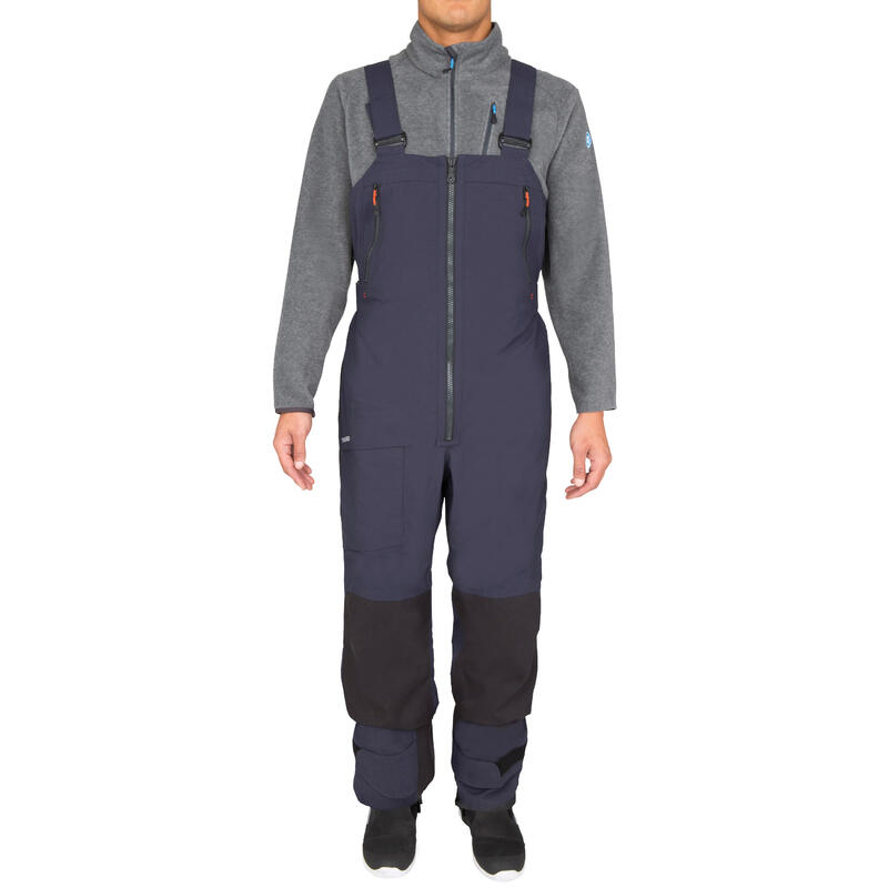 Salopette imperméable de voile homme 500 bleu