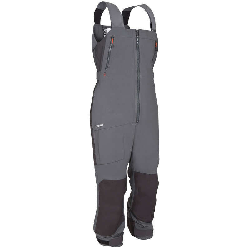 REGATTA RAINY WEATHER MAN CLOTHES Sailing - Men's Race Overalls Grey TRIBORD - Sailing Clothing
